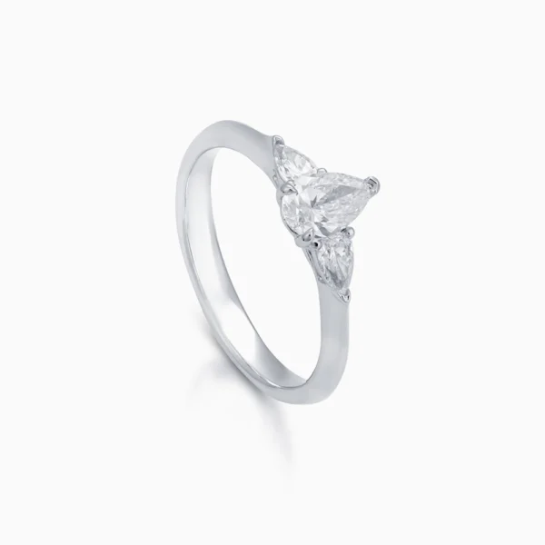 Three Stone Marquise Solitaire Ring