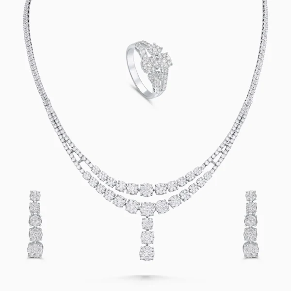Three Piece Solitaire Jewelry Set