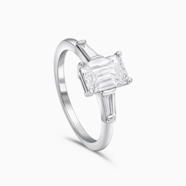 Emerald Cut Solitaire Ring
