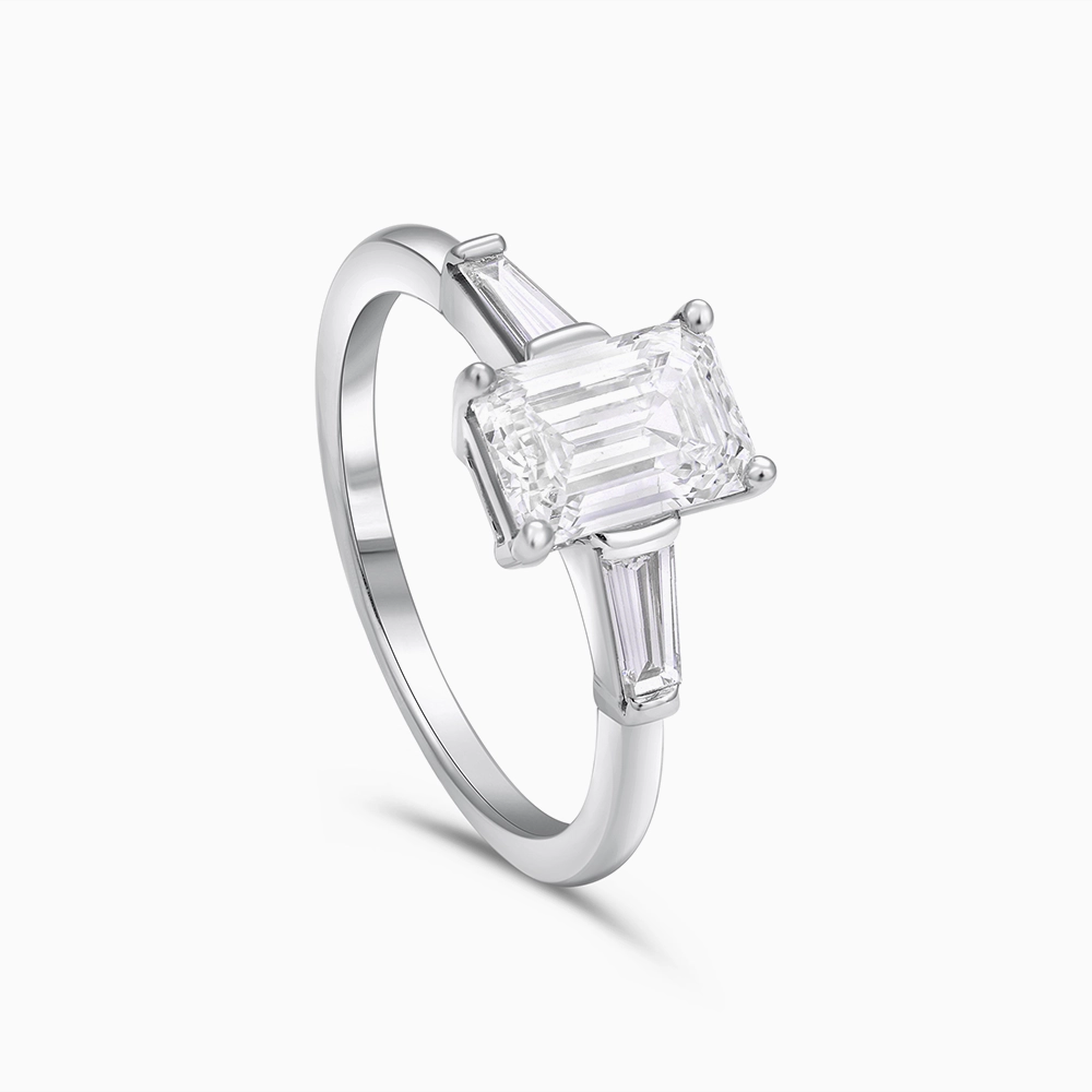 Jewellery Arabia 7 Emerald Cut Solitaire Ring