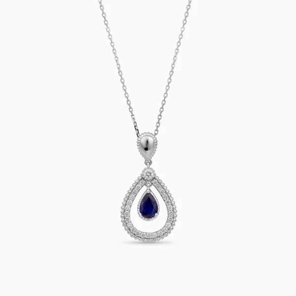Sapphire Diamond Necklace