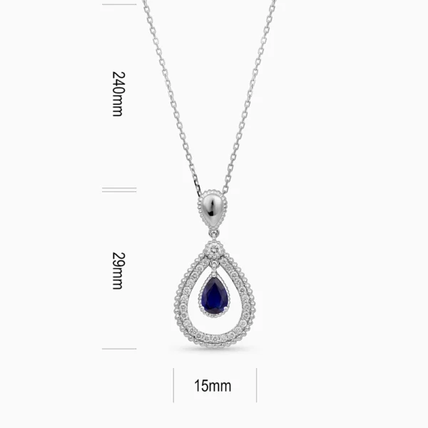 Sapphire Diamond Necklace