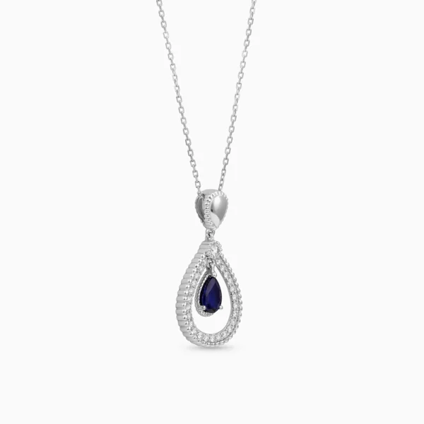 Sapphire Diamond Necklace