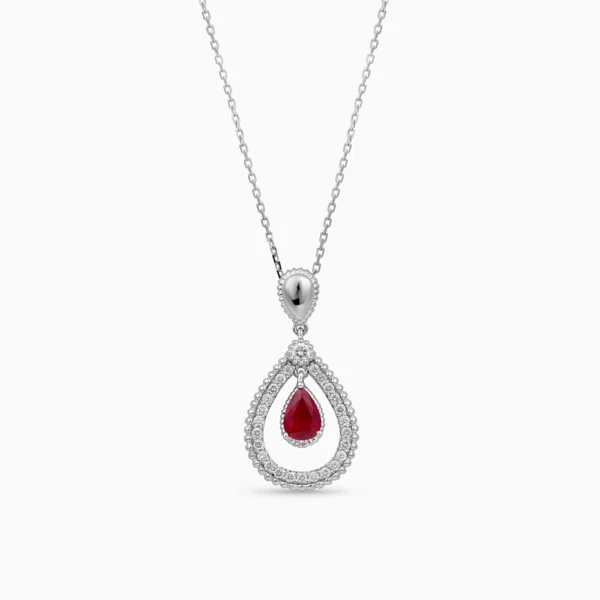 Ruby Diamond Necklace