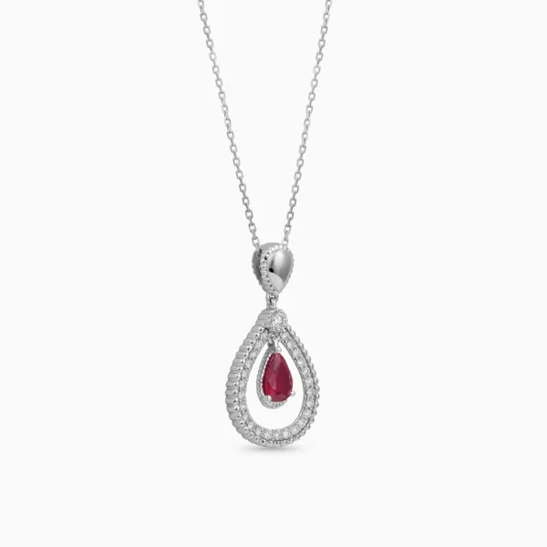 Ruby Diamond Necklace