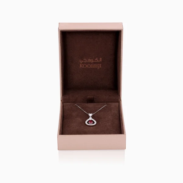 Ruby Diamond Necklace