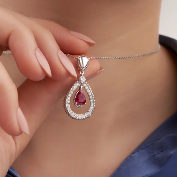 Ruby Diamond Necklace