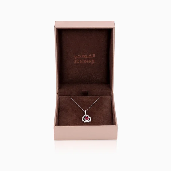 Ruby Diamond Necklace