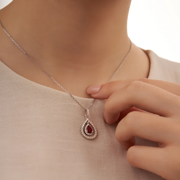 Ruby Diamond Necklace