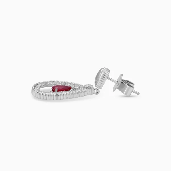 Ruby Diamond  Earrings