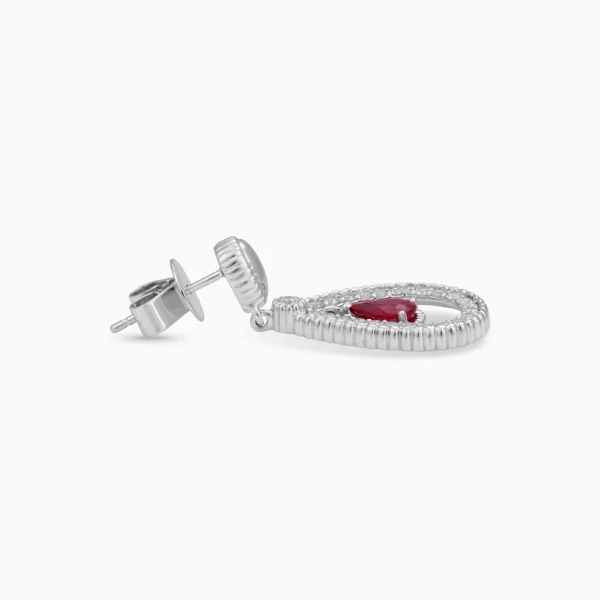 Ruby Diamond  Earrings