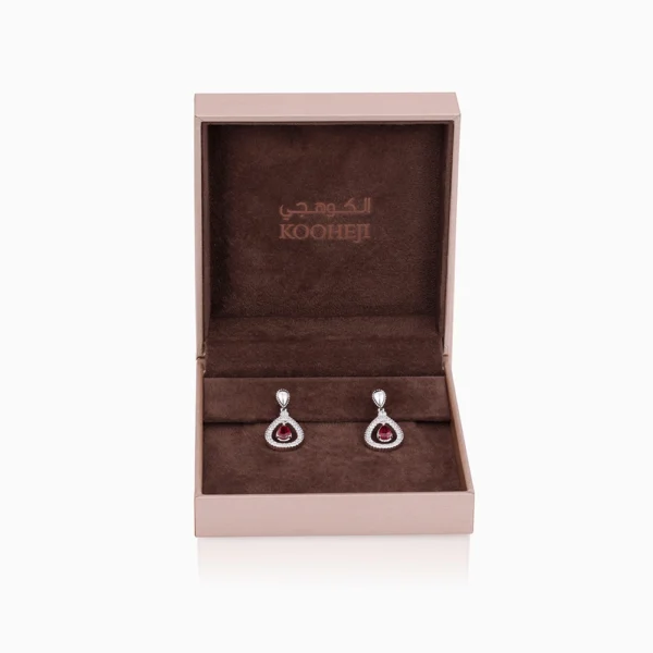 Ruby Diamond  Earrings