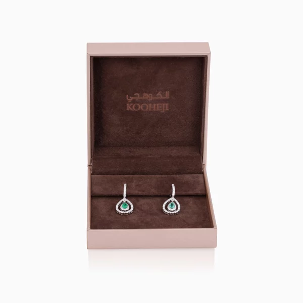 Emerald Diamond  Earring