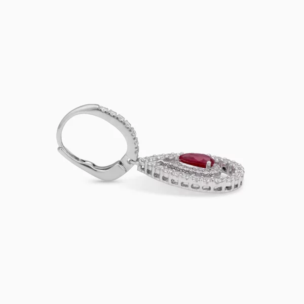 Ruby  Diamond  Earring