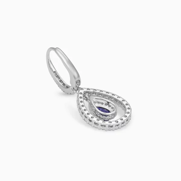 Sapphire Diamond  Earring