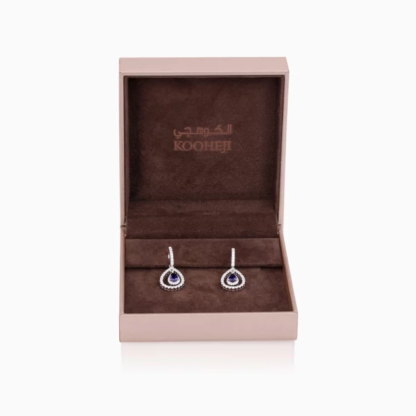 Sapphire Diamond  Earring