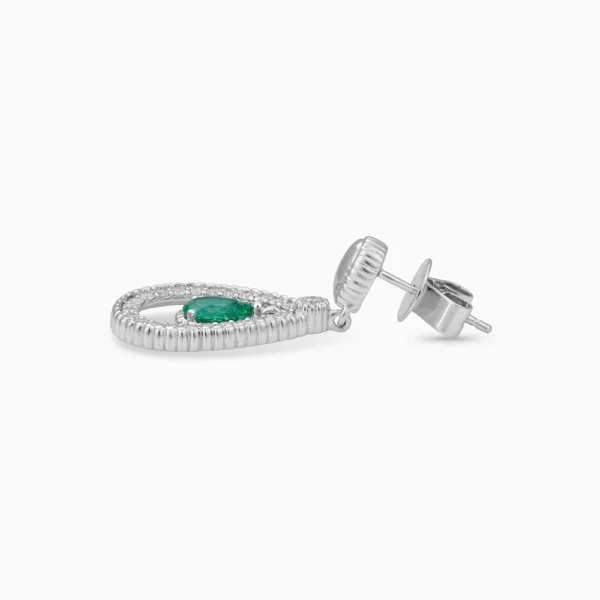 Emerald Diamond  Earring