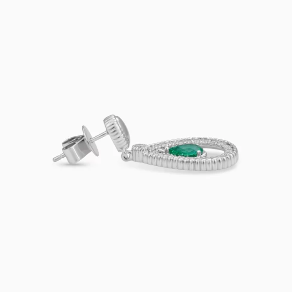 Emerald Diamond  Earring