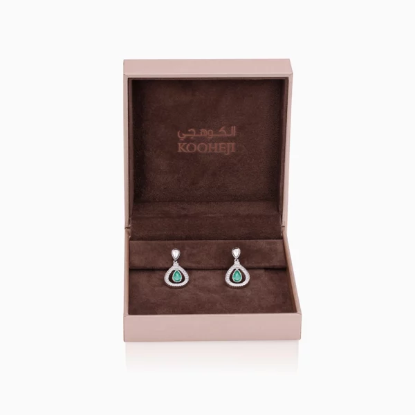 Emerald Diamond  Earring