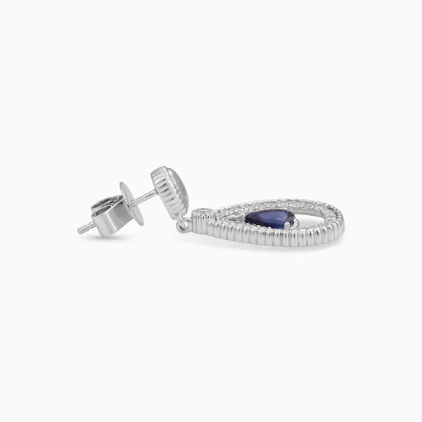 Sapphire Diamond  Earring