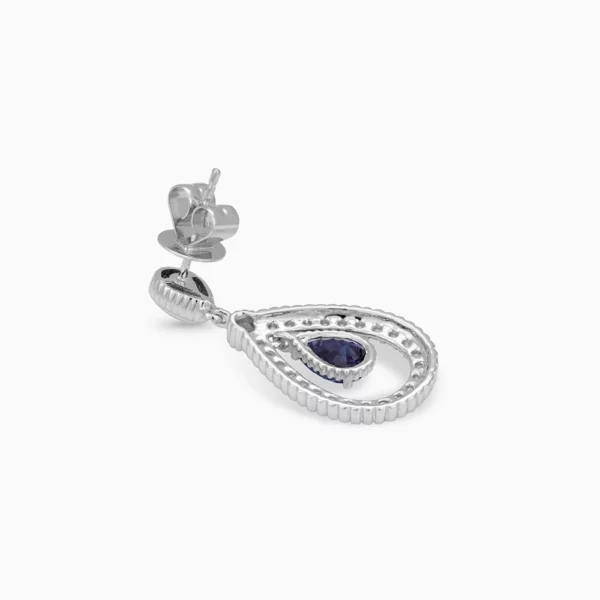 Sapphire Diamond  Earring