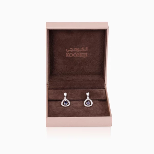 Sapphire Diamond  Earring