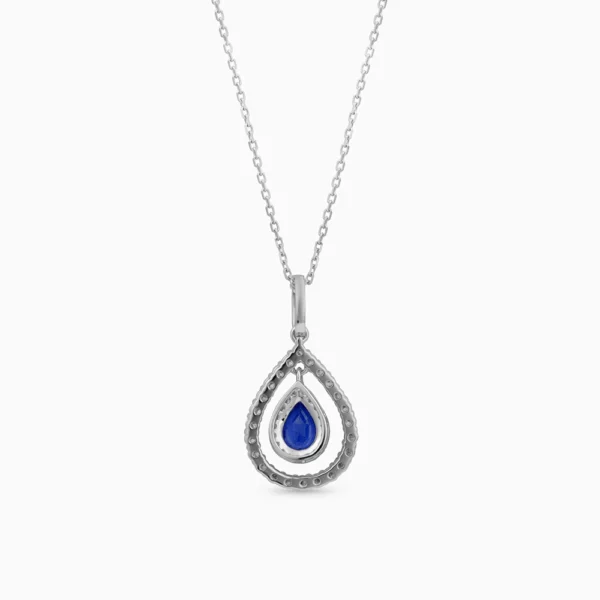 Sapphire Diamond  Necklace